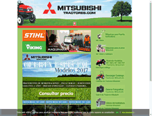 Tablet Screenshot of mitsubishitractores.com